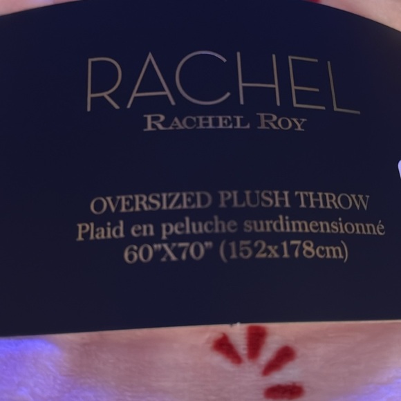 Rachel Roy Cherry Christmas Tree Pink Throw 🍒 🎄🎄🍒 - Picture 3 of 9